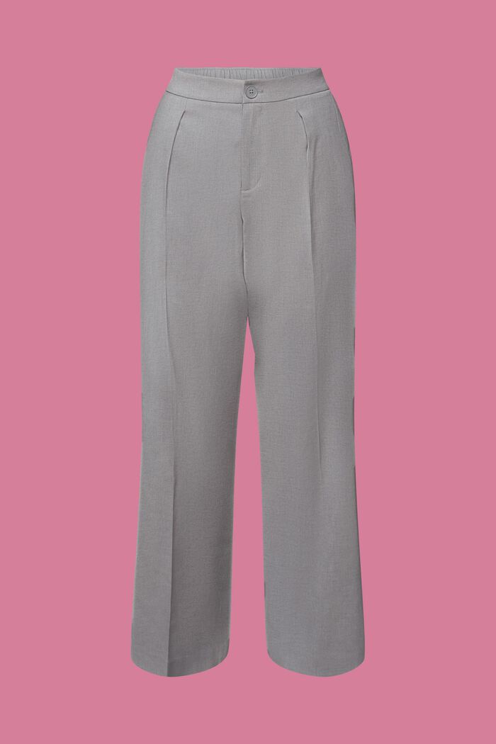 Kalhoty s rozparky na spodním lemu nohavic, na zip, LIGHT GREY, detail image number 6