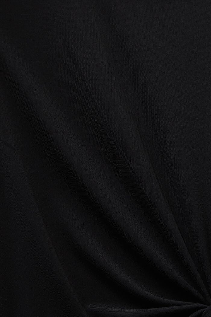 Krepové midi šaty s uzlem, BLACK, detail image number 5