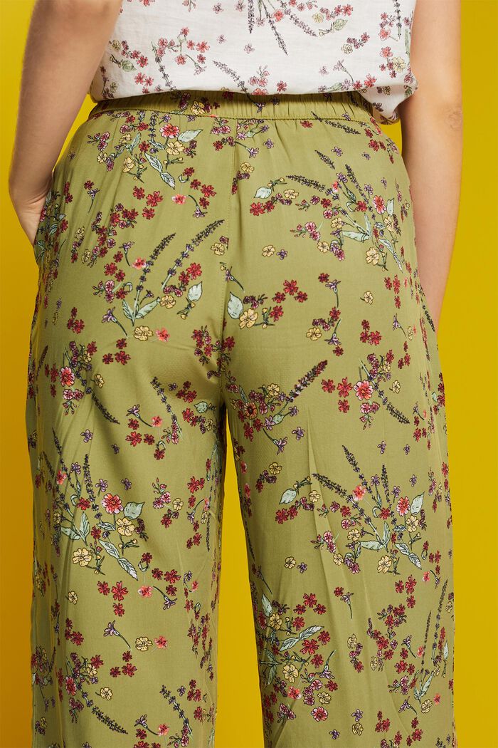 Kalhotami s širokými nohavicemi, LENZING™ ECOVERO™, PISTACHIO GREEN, detail image number 4
