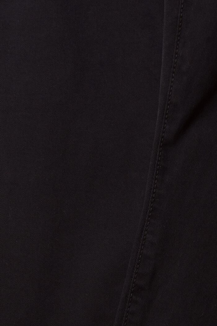 Kalhoty se štíhlým střihem Slim Fit, bio bavlna, BLACK, detail image number 1
