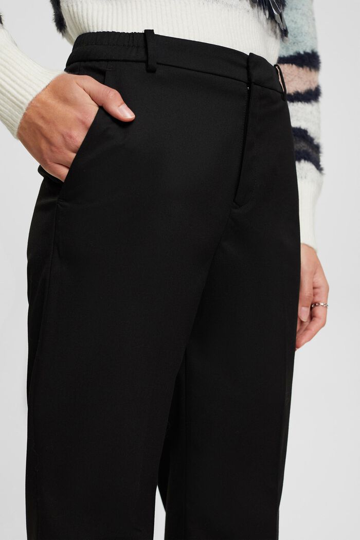 Kalhoty s rovnými nohavicemi, BLACK, detail image number 2