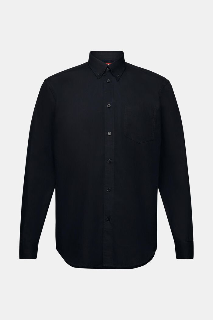 Propínací popelínová košile, 100 % bavlna, BLACK, detail image number 6
