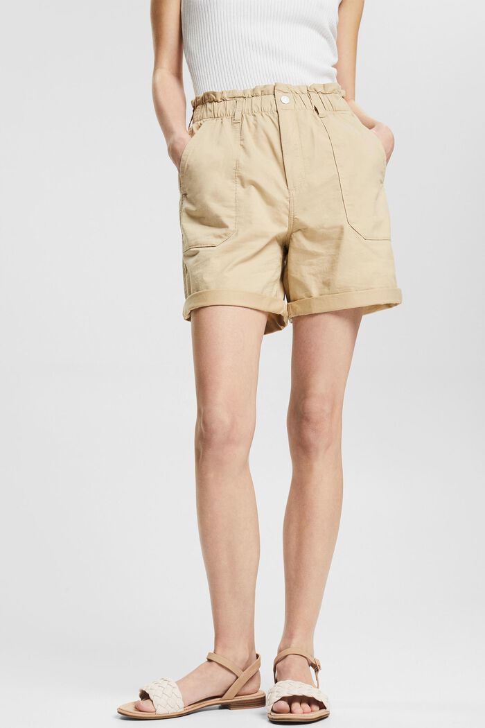Lehké šortky s pasem na gumu, SAND, detail image number 1