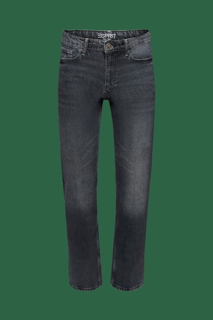 Retro džíny s rovnými nohavicemi a středně vysokým pasem