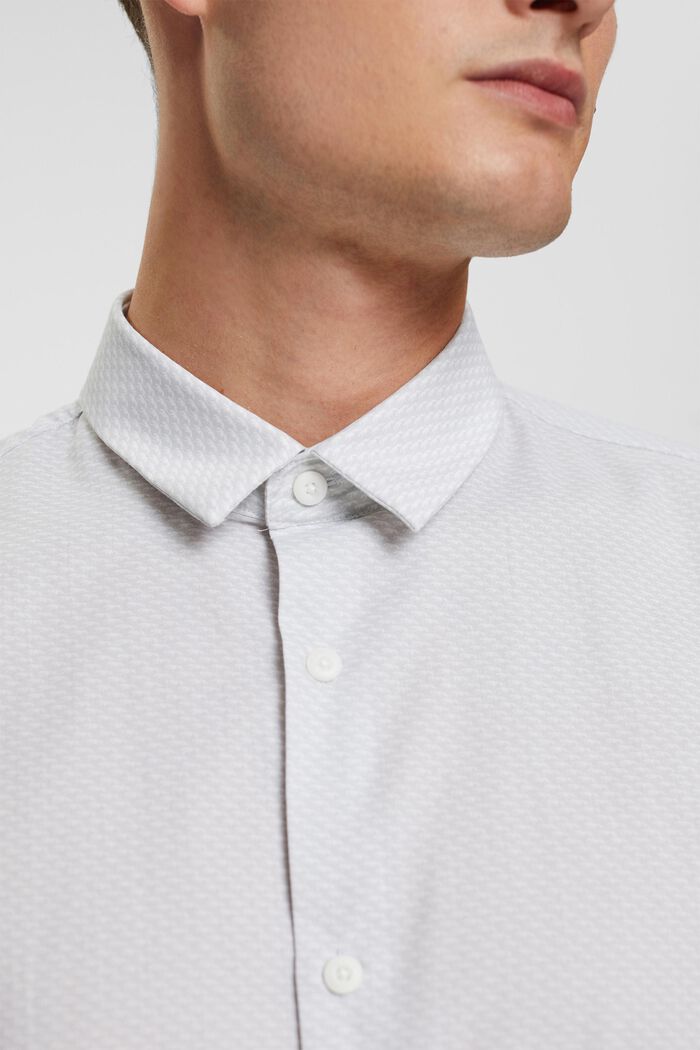Vzorovaná košile z udržitelné bavlny, LIGHT BLUE, detail image number 0