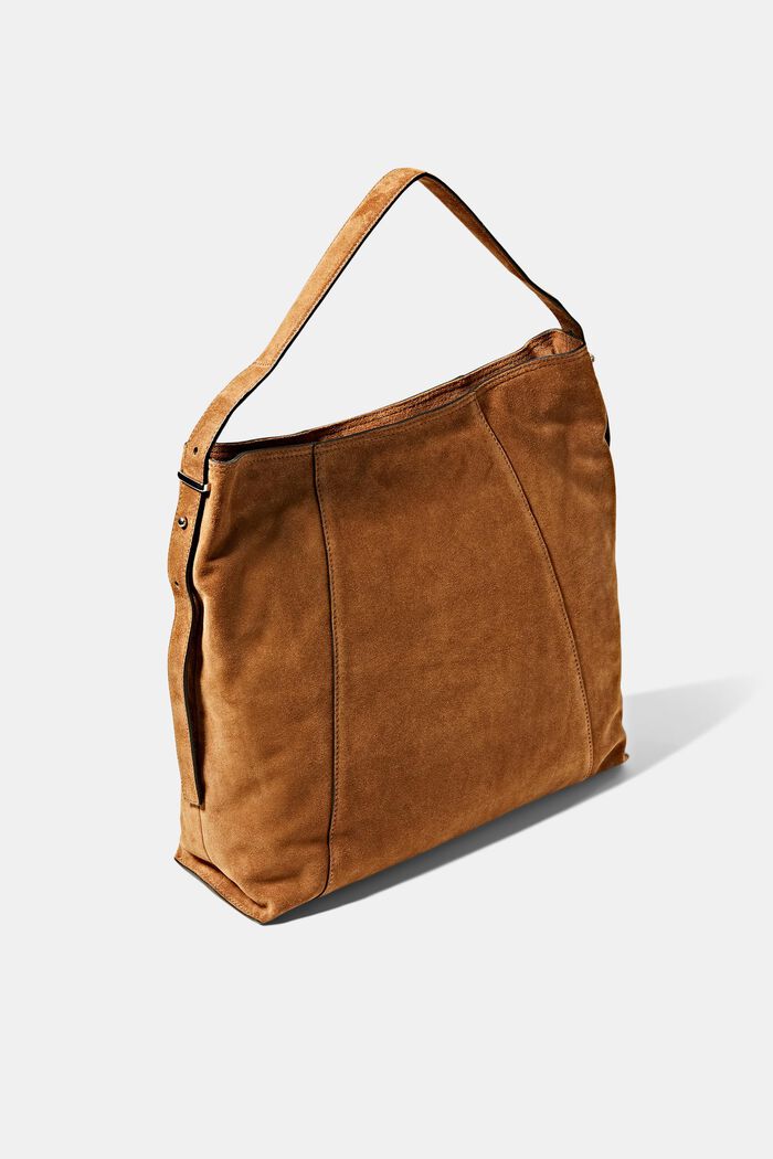 Semišová taška s přihrádkami na zip, RUST BROWN, detail image number 3