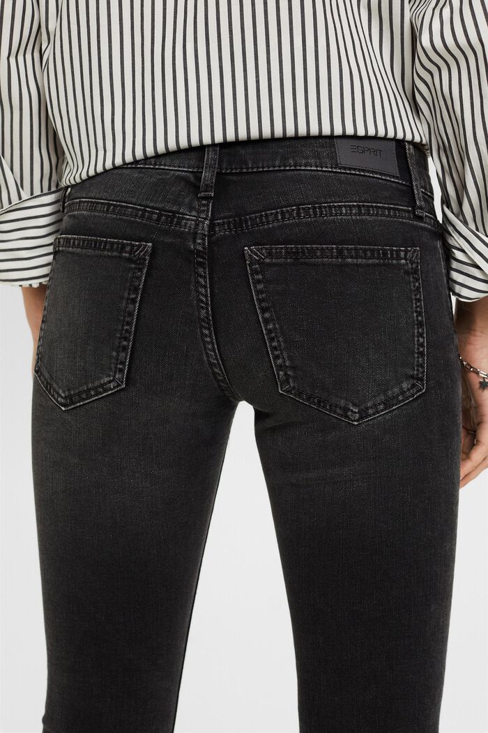 Skinny džíny s nízkým pasem, BLACK DARK WASHED, detail image number 4