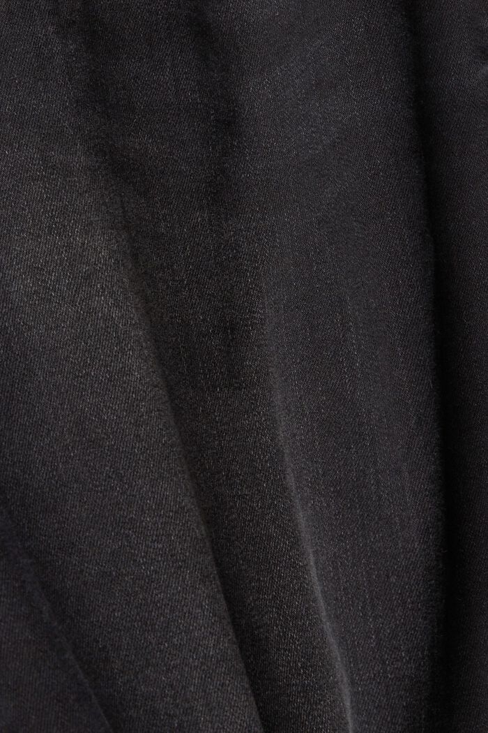 Džíny se střední výškou pasu a s rovnými nohavicemi, BLACK DARK WASHED, detail image number 5