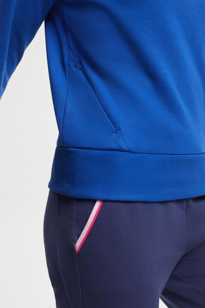 Mikina s kapsami na zip, BRIGHT BLUE, detail image number 2