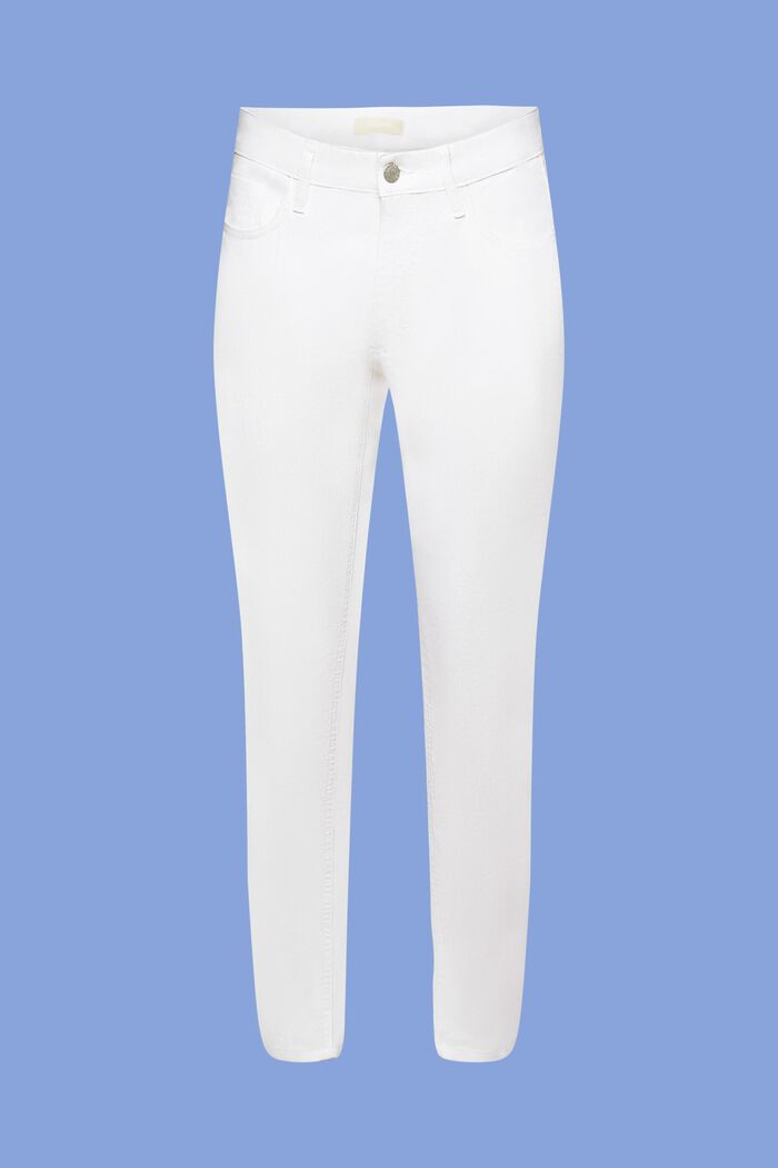 Bílé strečové džíny, WHITE, detail image number 7