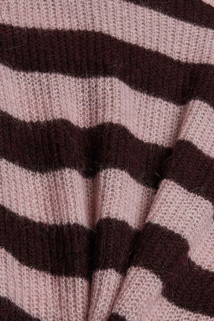 S vlnou/alpakou: pulovr se špičatým výstřihem, OLD PINK, detail image number 4