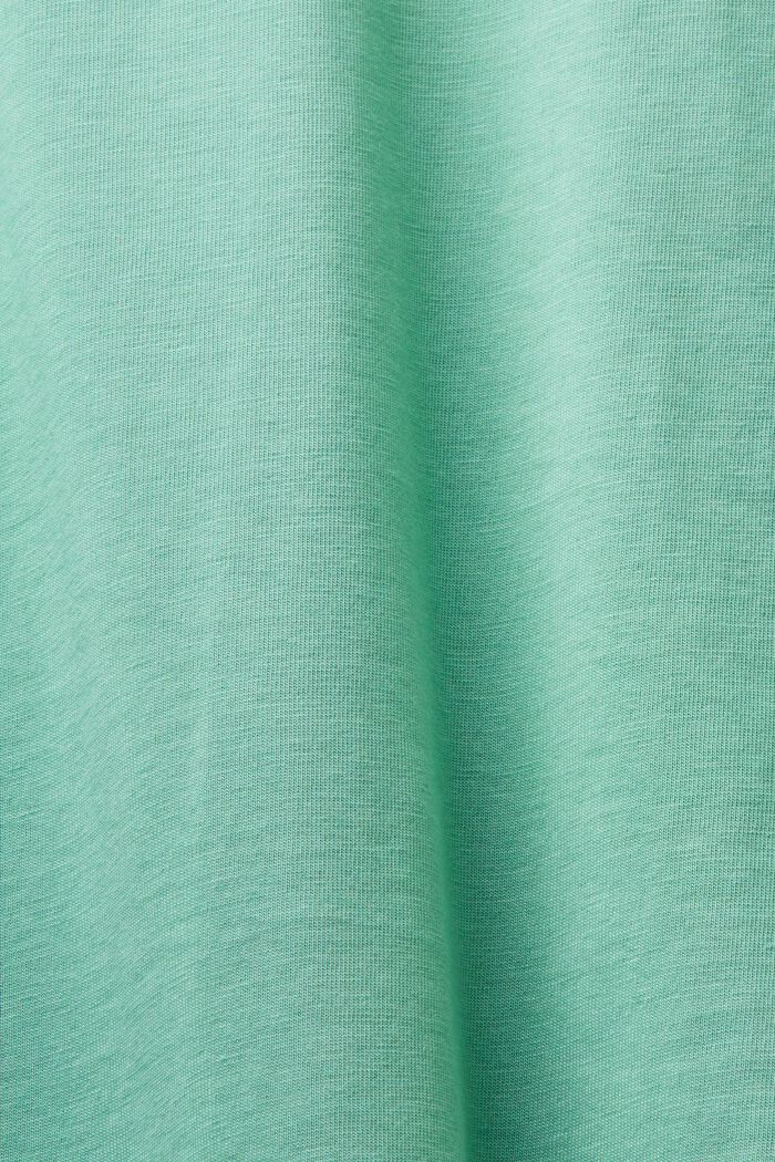 Žerzejové tričko s kulatým výstřihem, DUSTY GREEN, detail image number 5