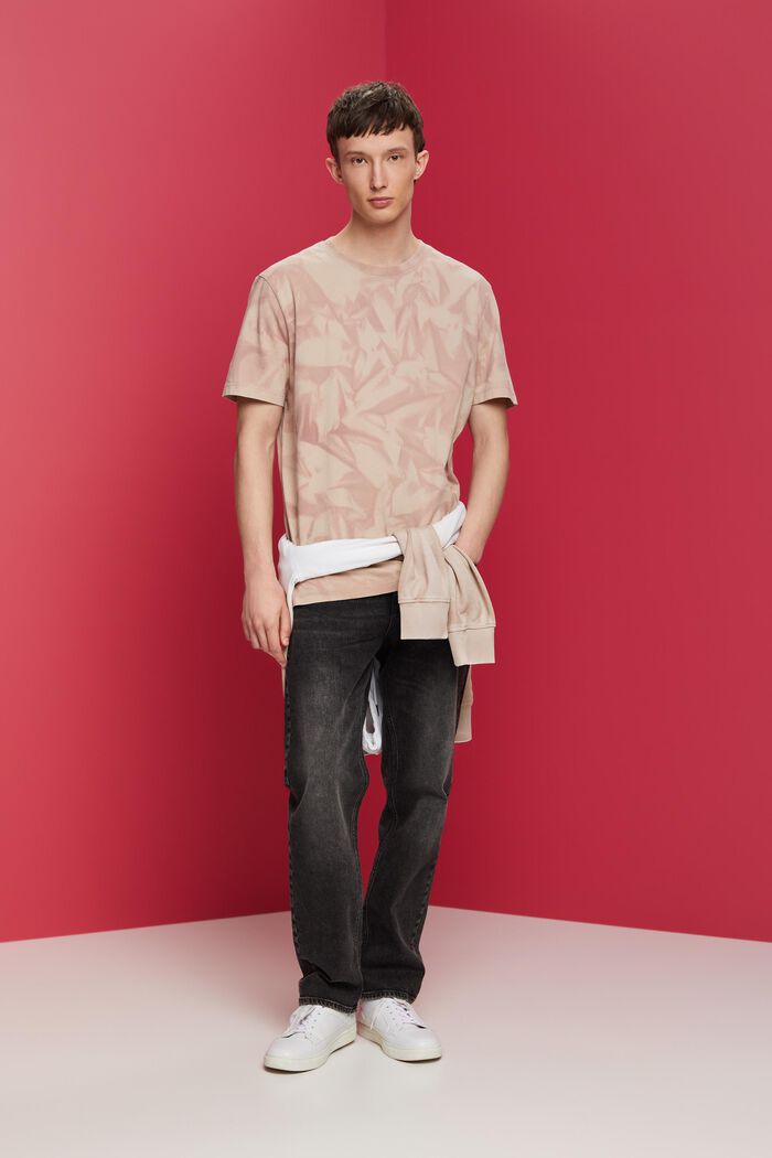 Tričko s kulatým výstřihem ke krku, 100% bavlna, DARK OLD PINK, detail image number 1