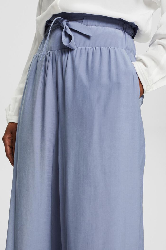Kalhoty se širokými nohavicemi, LENZING™ ECOVERO™, LIGHT BLUE LAVENDER, detail image number 2