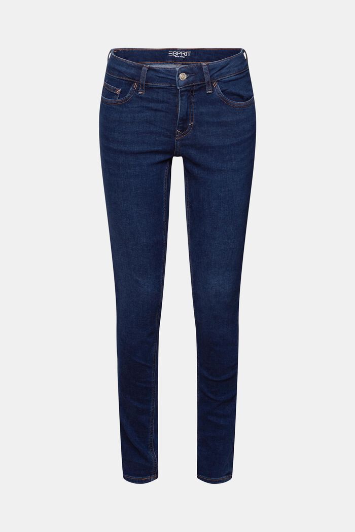 Skinny džíny se střední výškou pasu, BLUE LIGHT WASHED, detail image number 6