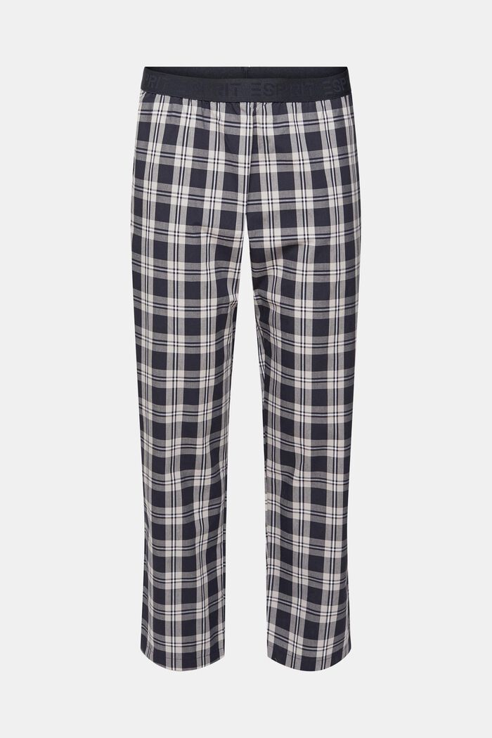 Kárované pyžamové kalhoty, NAVY, detail image number 6