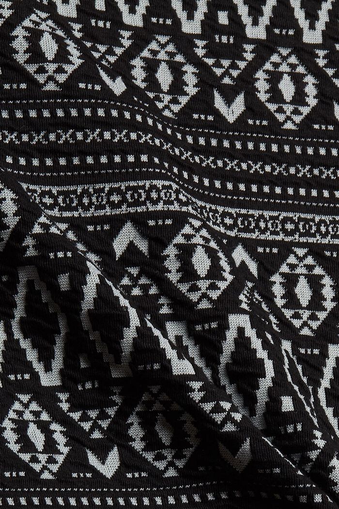 Sukně s aztéckým vzorem, směs s bio bavlnou, BLACK, detail image number 4