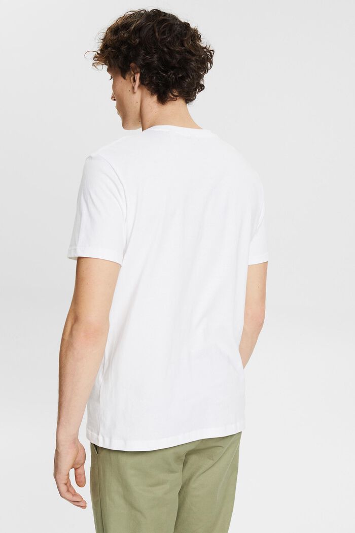 Žerzejové tričko s rostlinným potiskem, WHITE, detail image number 3