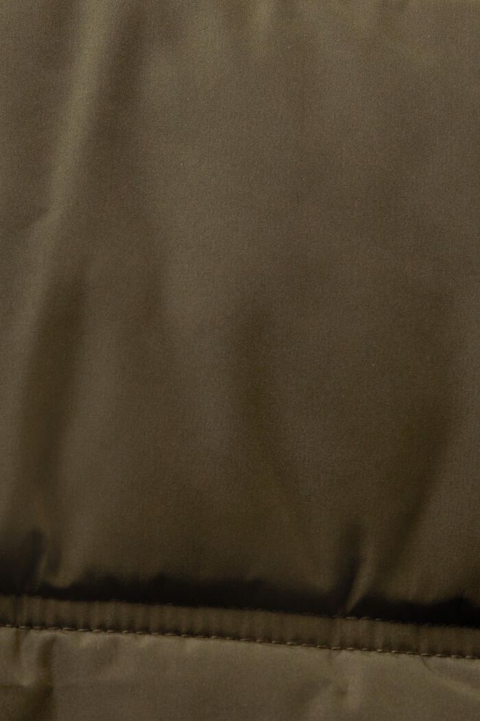Prošívaná péřová bunda, DARK KHAKI, detail image number 6