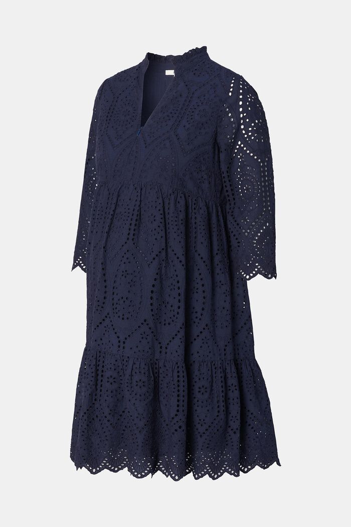Šaty s dírkovanou krajkou, s funkcí na kojení, NIGHT SKY BLUE, detail image number 6