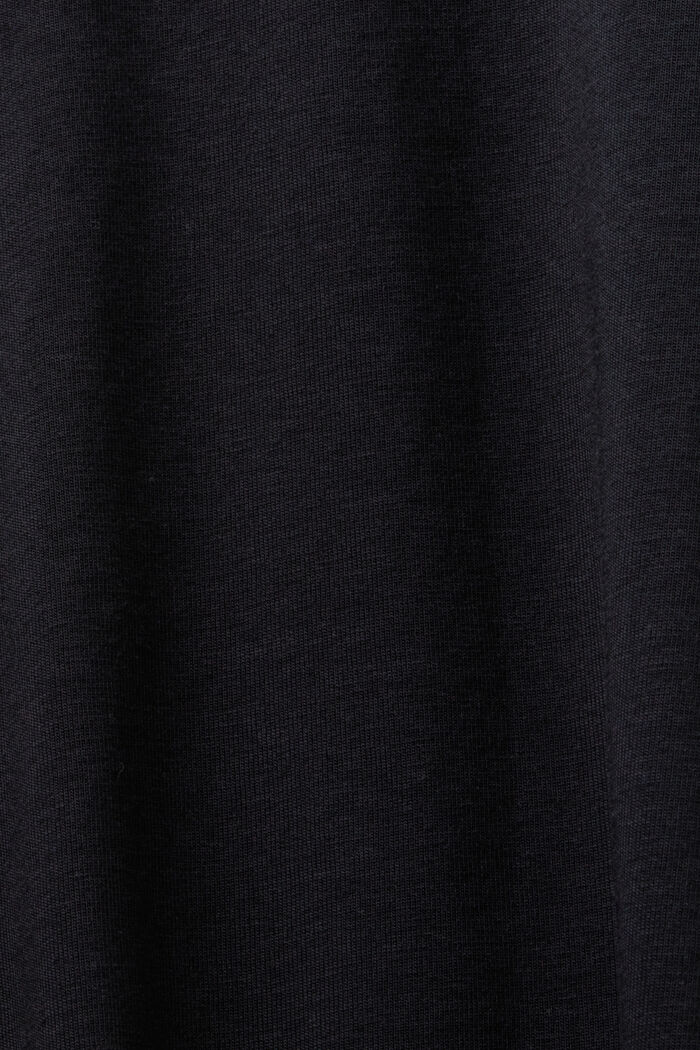 Tričko s dlouhým rukávem a výstřihem do U, BLACK, detail image number 5