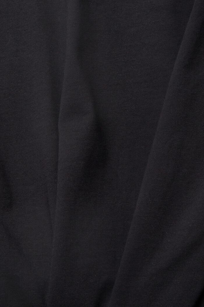 Žerzejové tričko s potiskem, BLACK, detail image number 5
