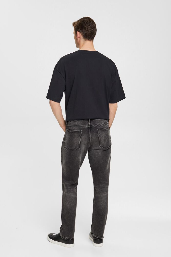 Strečové džíny se sepraným vzhledem, BLACK MEDIUM WASHED, detail image number 3