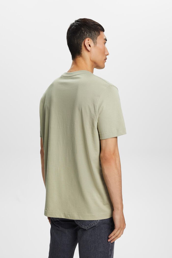 Potištěné tričko z bio bavlny, DUSTY GREEN, detail image number 3