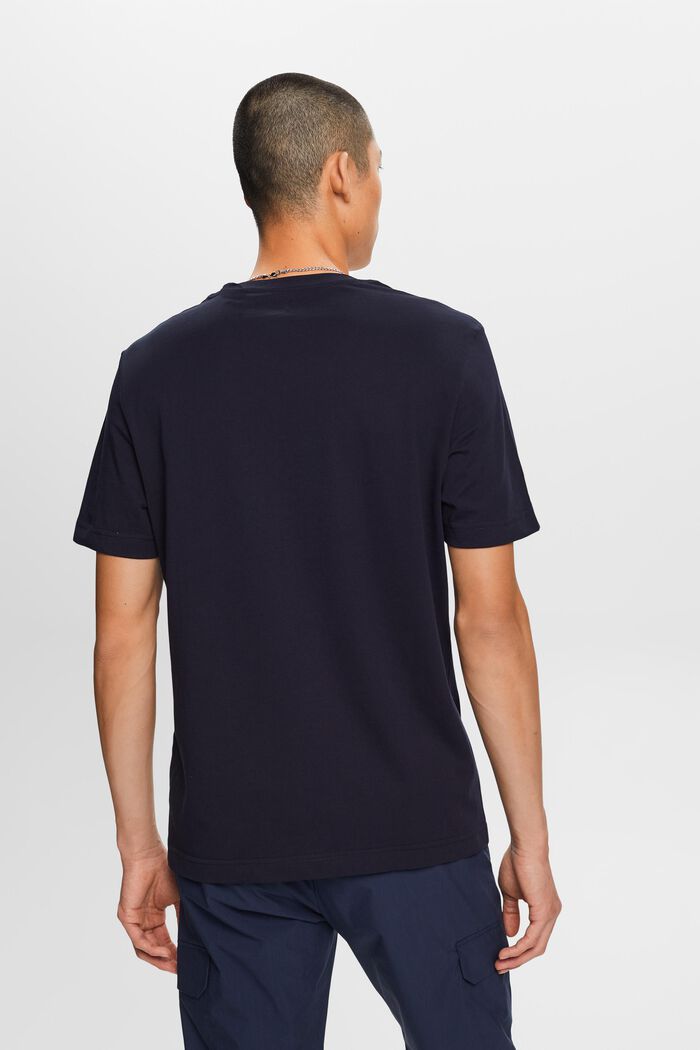Žerzejové tričko s potiskem, 100 % bavlna, NAVY, detail image number 4