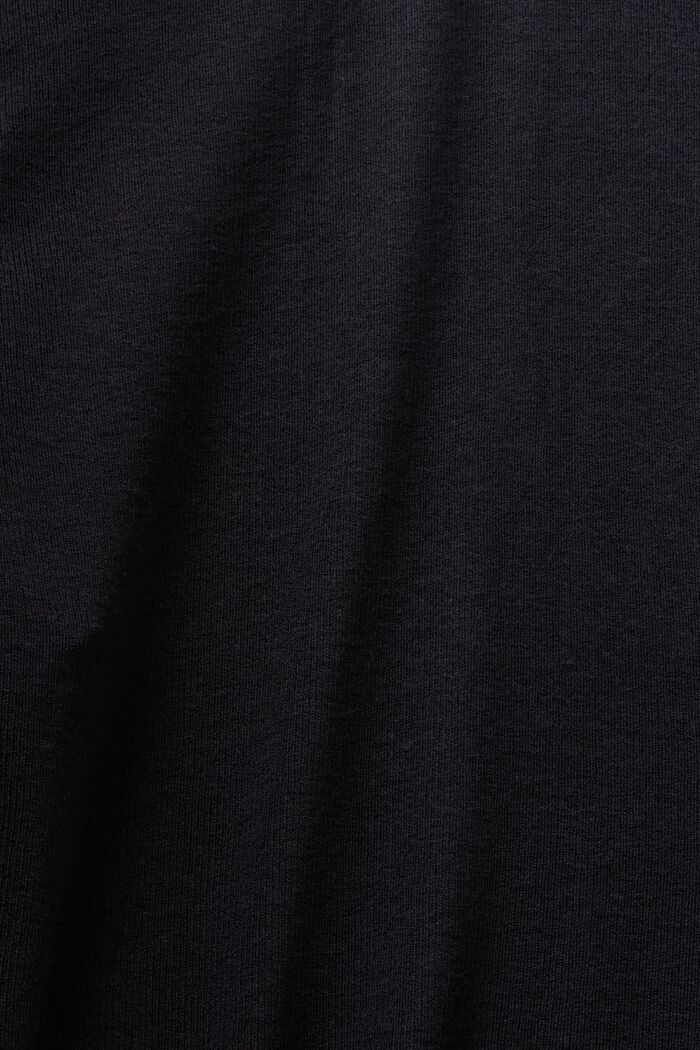 Pletený kardigan bez zapínání, LENZING™ ECOVERO™, BLACK, detail image number 4