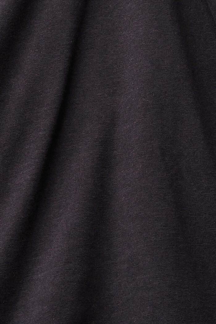 CURVY nabírané tričko s dlouhým rukávem, BLACK, detail image number 1