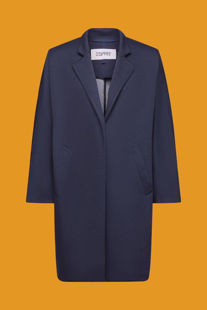 Oboustranný žerzejový kabát, NAVY, detail image number 7