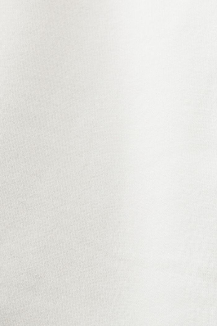 Mikina s vyšitým logem na rukávu, OFF WHITE, detail image number 4