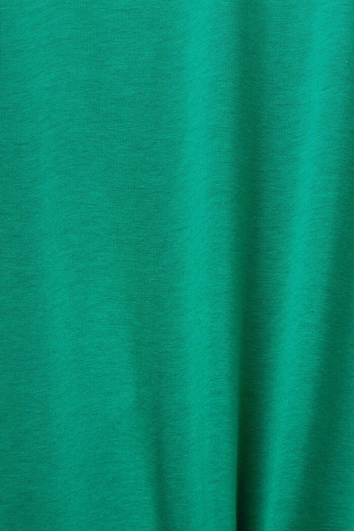 Žerzejové tričkové midi šaty, DARK GREEN, detail image number 5