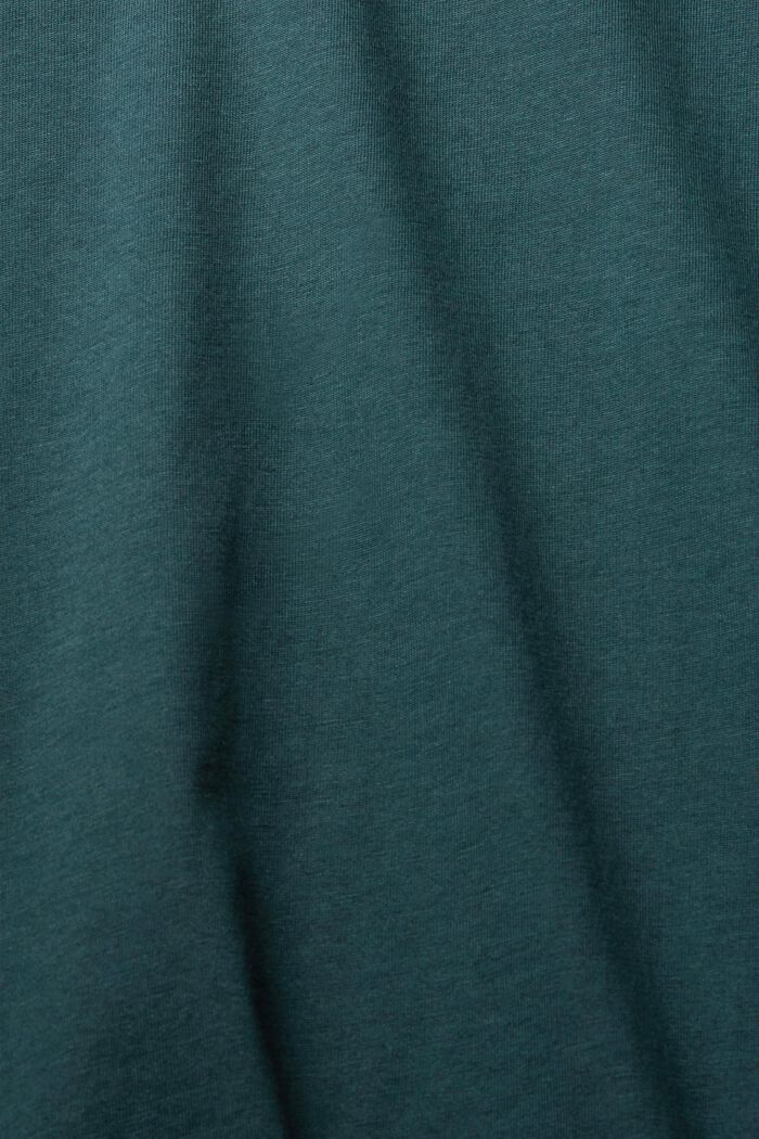 Žerzejové tričko, 100 % bavlna, TEAL BLUE, detail image number 1
