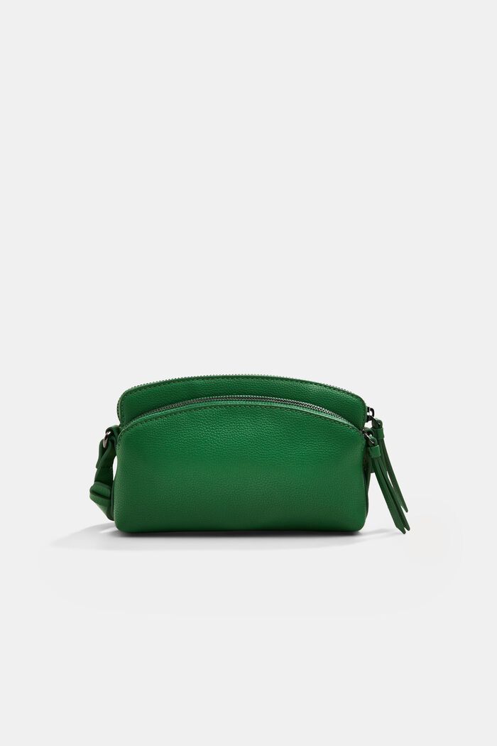 Malá kabelka z imitace kůže, GREEN, overview