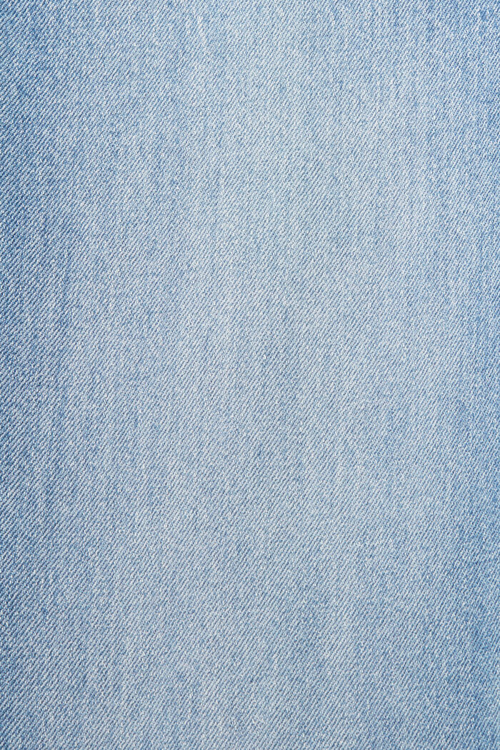 Zkrácené džíny s přišitým ohrnutím, TENCEL™, styl osmdesátek, BLUE LIGHT WASHED, detail image number 6