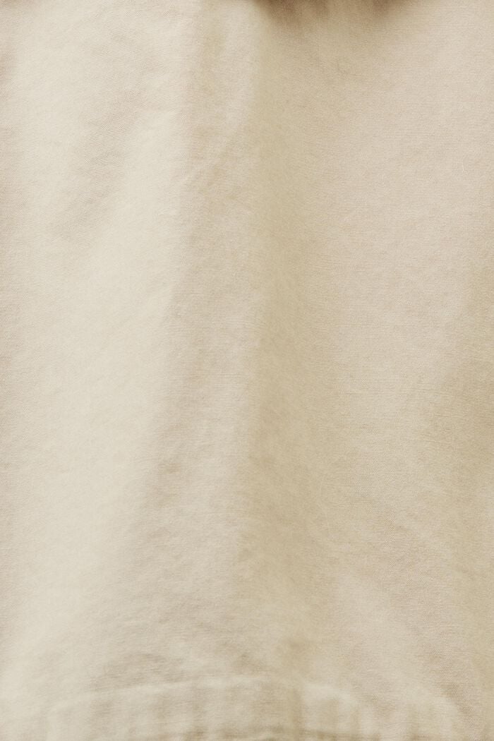 Kabátek z bavlněného plátna, zkrácený střih, vpředu s vázačkou, SAND, detail image number 4