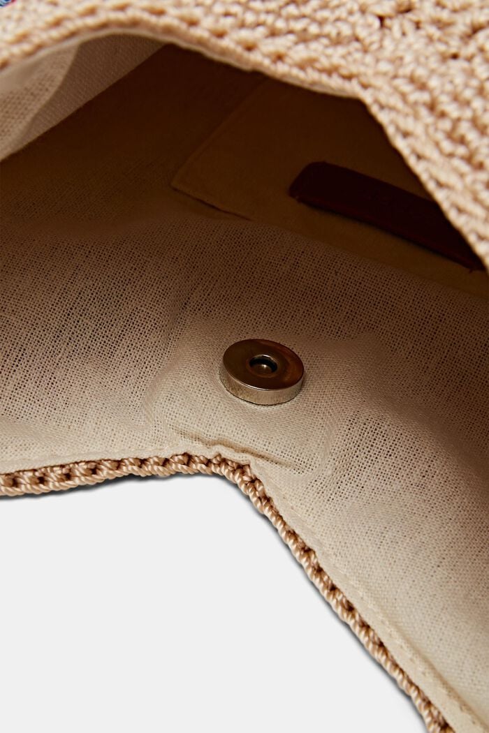 Háčkovaná kabelka tote, SAND, detail image number 3