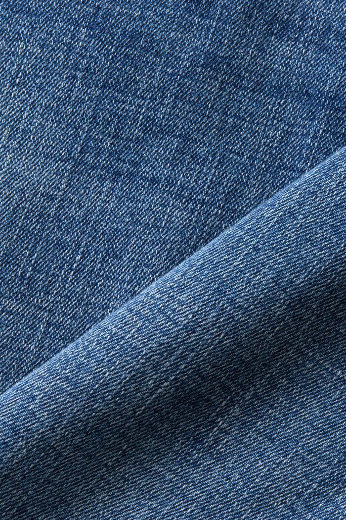 Recyklováno: strečové Skinny džíny, střední pas, BLUE MEDIUM WASHED, detail image number 5