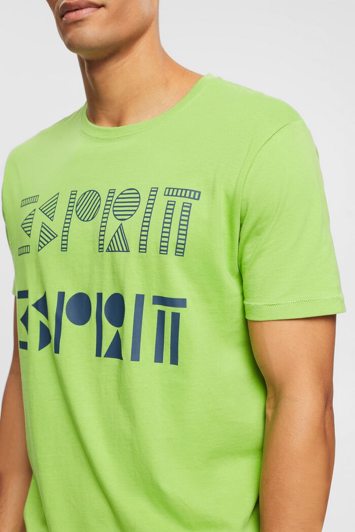 Žerzejové tričko s natištěným logem, CITRUS GREEN, detail image number 0