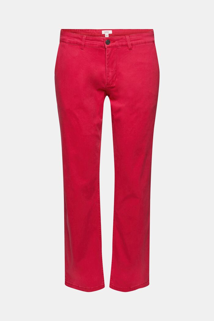 Kalhoty chino z bavlny, RED, detail image number 6