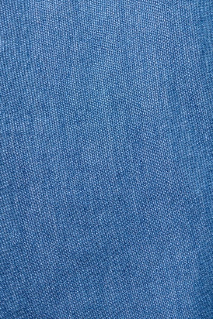 Lehké džínové šaty s vázačkou, BLUE MEDIUM WASHED, detail image number 4