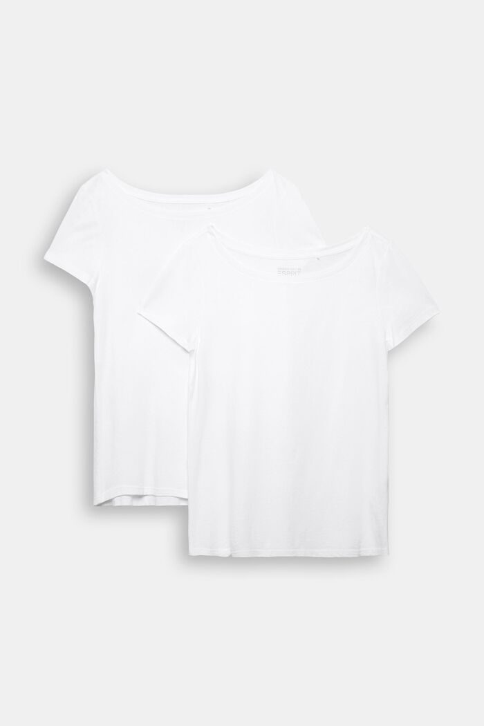 2 ks v balení: basic tričko, směs s bio bavlnou, WHITE, detail image number 8