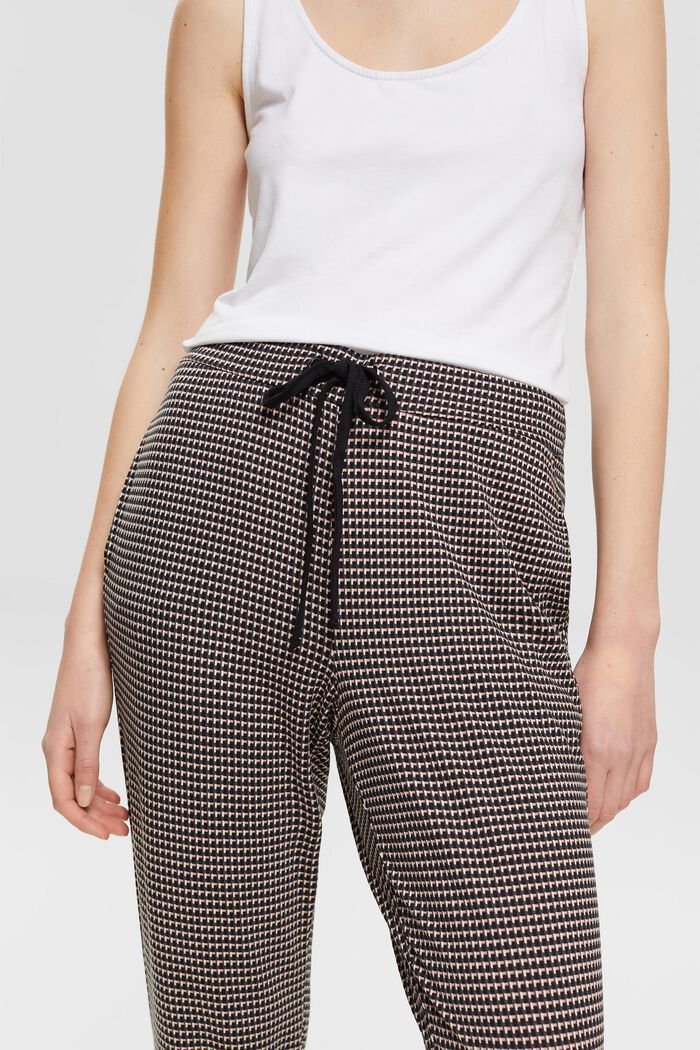 Pyžamové kalhoty s celoplošným vzorem, BLACK, detail image number 2