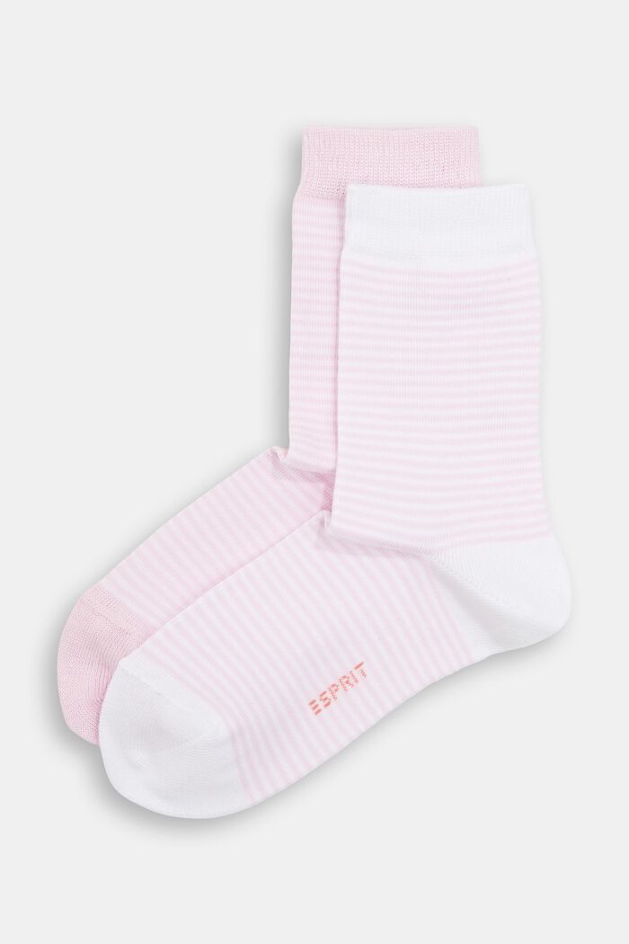 Pruhované ponožky z bio bavlny, balení 2 ks