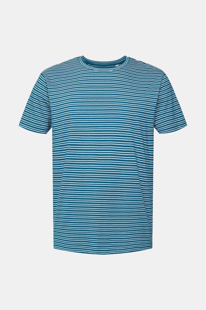 Žerzejové tričko, 100 % bavlna, PETROL BLUE, detail image number 2