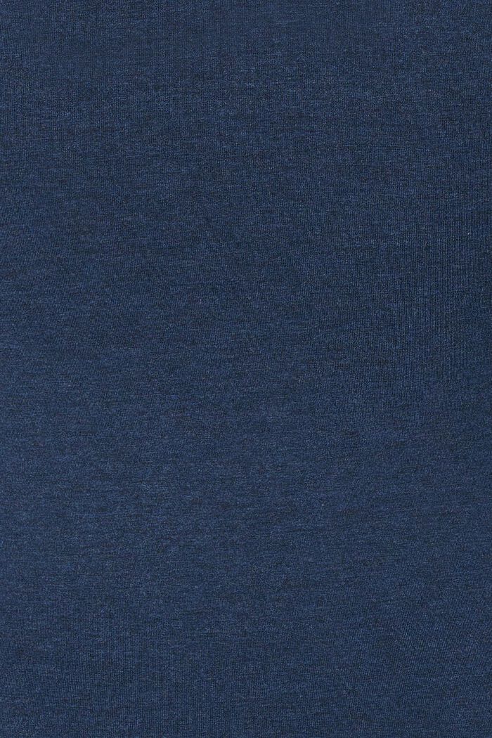 Tričko s dlouhým rukávem s vázačkou po straně, DARK BLUE, detail image number 5