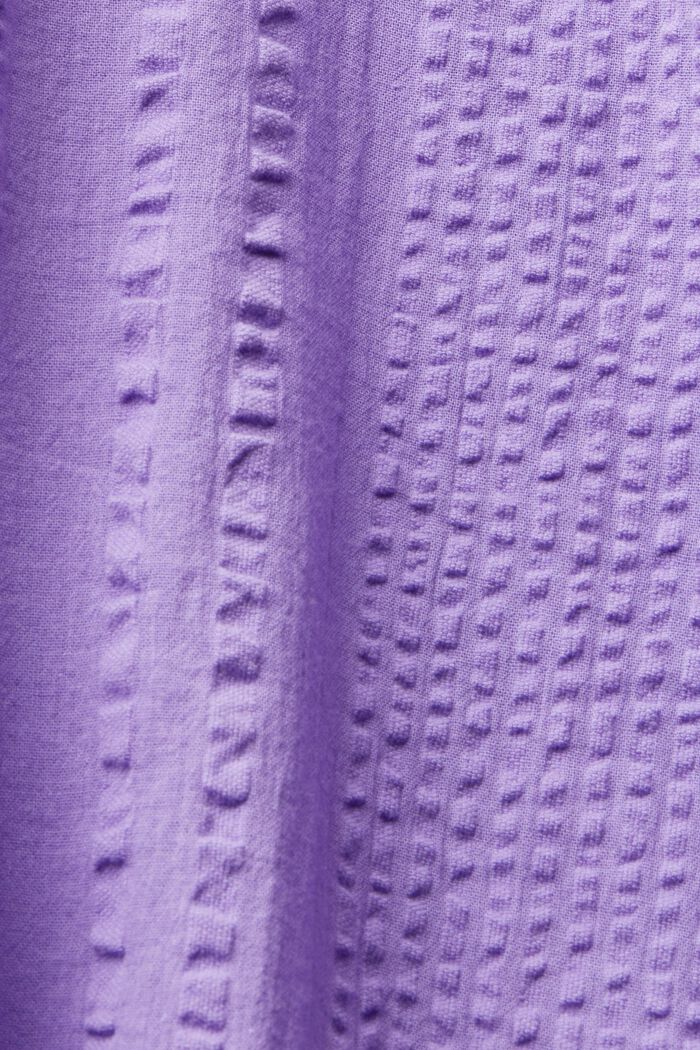 Šaty ze strukturované bavlny, PURPLE, detail image number 5