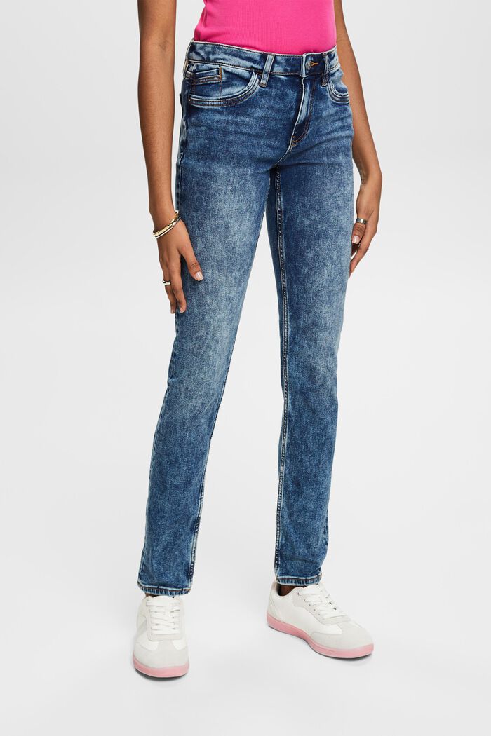 Strečové džíny s úzkým střihem Slim Fit, BLUE MEDIUM WASHED, detail image number 0